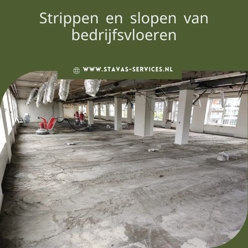 Strippen en slopen bedrijfsvloeren